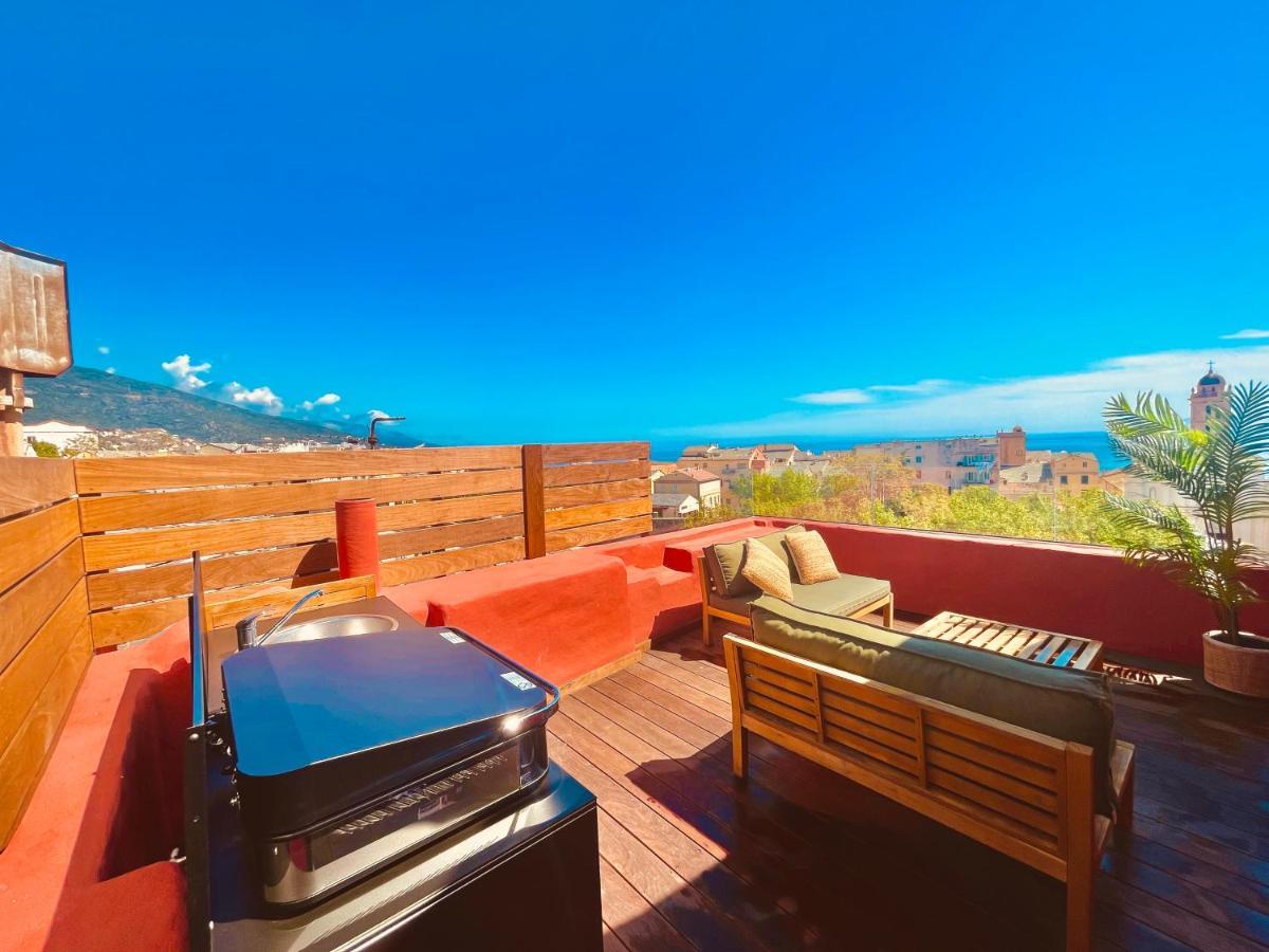 Pepites Bastiaises Piazza D'A Appartement Roof Top Vue Mer Bastia  Exterior photo